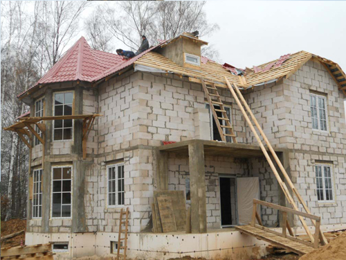 Строительство коттеджа Каркас